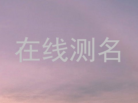 在线测名