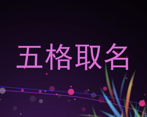 五格取名