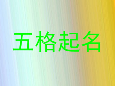 五格起名