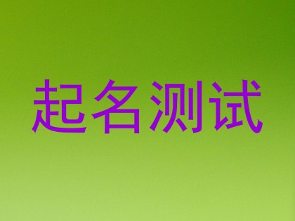 起名测试