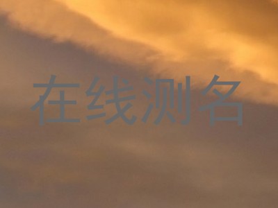 在线测名