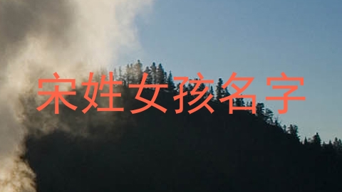 宋姓女孩名字