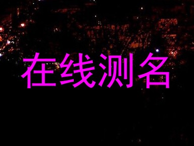 在线测名