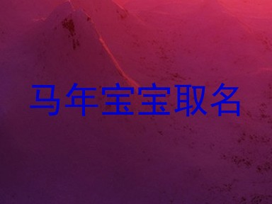 马年宝宝取名