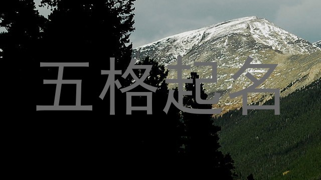 五格起名
