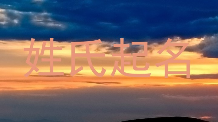 姓氏起名
