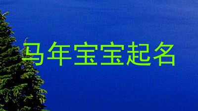 马年宝宝起名