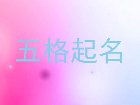 五格起名