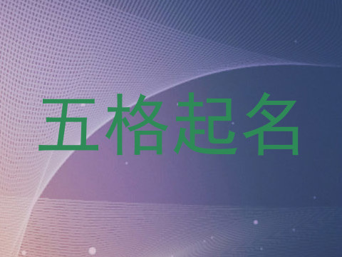 五格起名