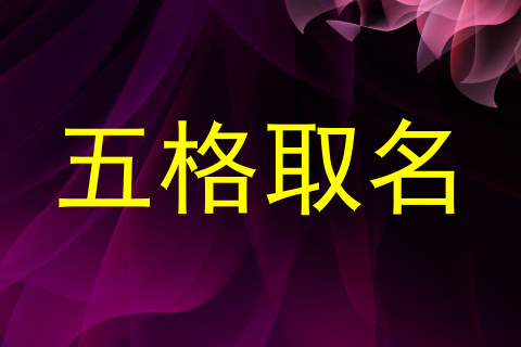 五格取名