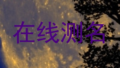 在线测名