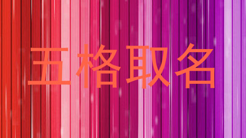 五格取名