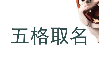 五格取名
