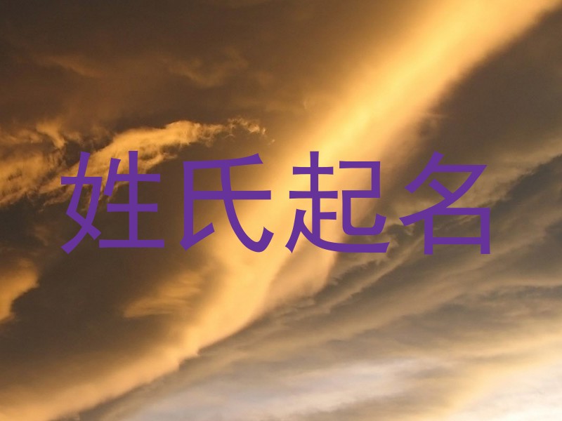 姓氏起名