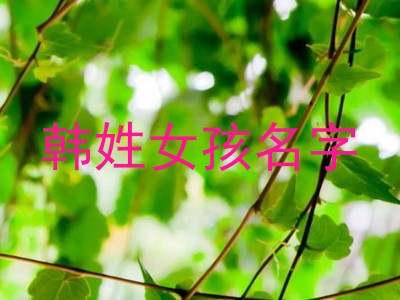 韩姓女孩名字