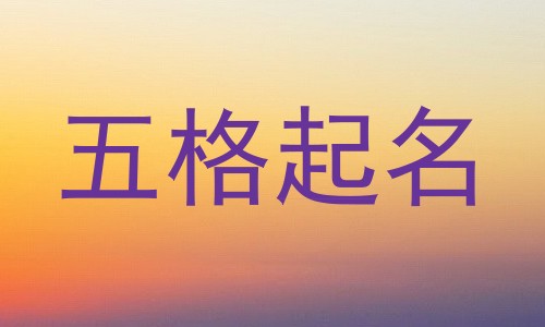 五格起名