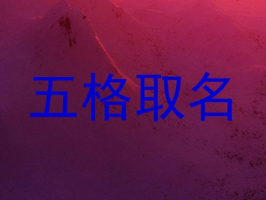 五格取名