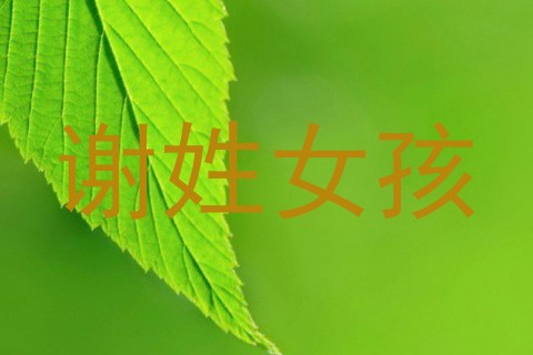 谢姓女孩