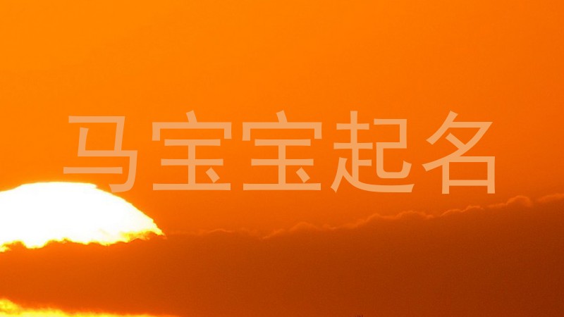 马宝宝起名