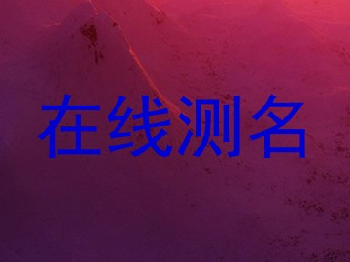 在线测名