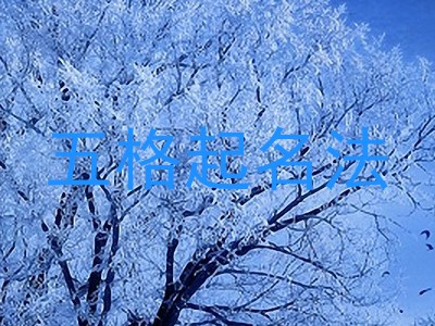 五格起名法