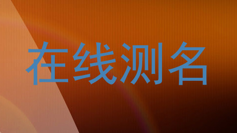 在线测名