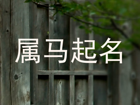 属马起名