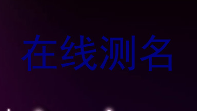在线测名