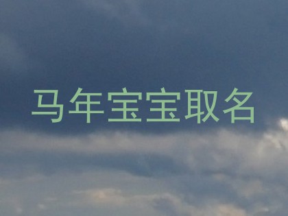 马年宝宝取名