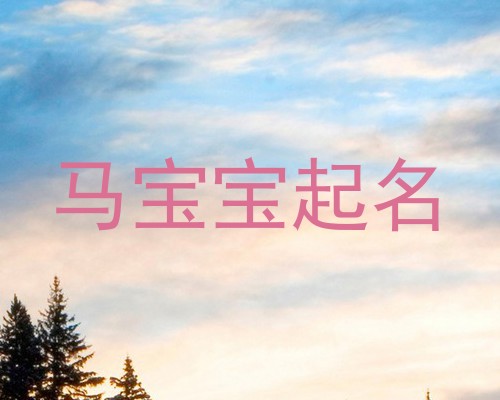 马宝宝起名
