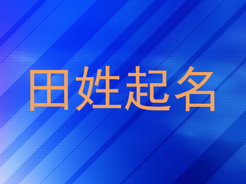 田姓起名
