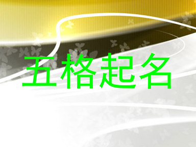 五格起名