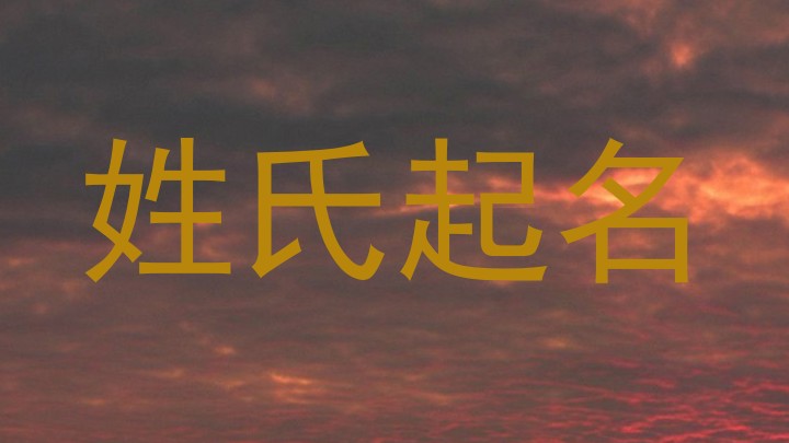 姓氏起名