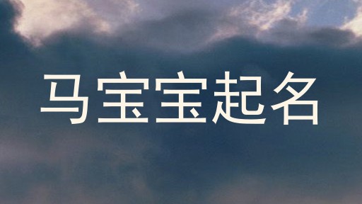 马宝宝起名