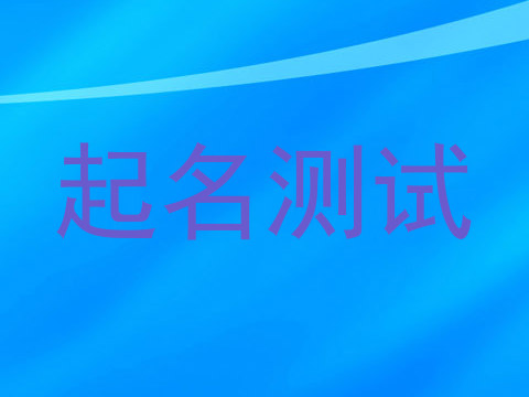 起名测试