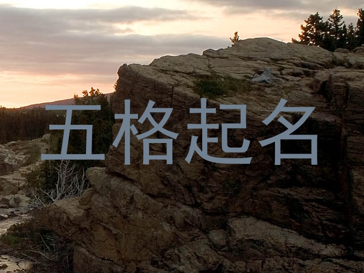 五格起名