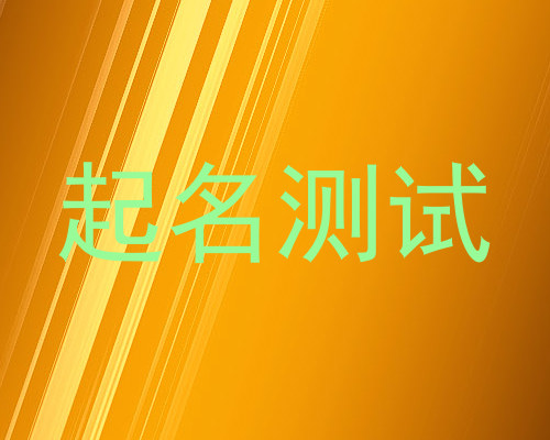 起名测试