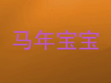 马年宝宝