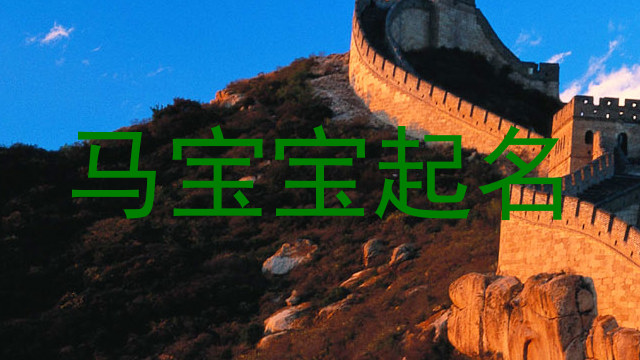 马宝宝起名