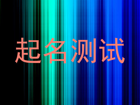 起名测试