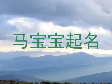马宝宝起名