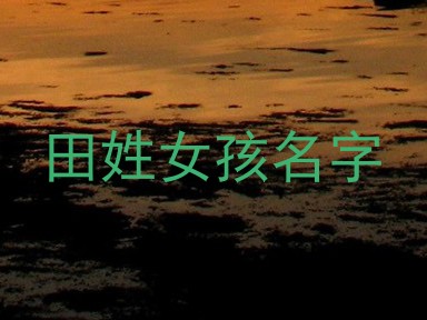 田姓女孩名字