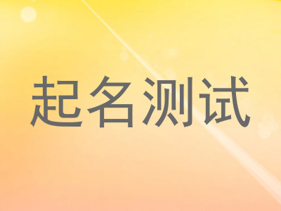 起名测试