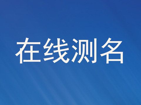 在线测名