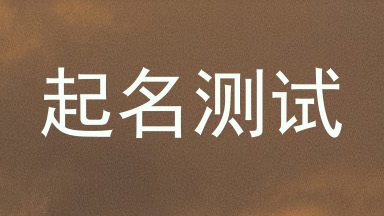 起名测试