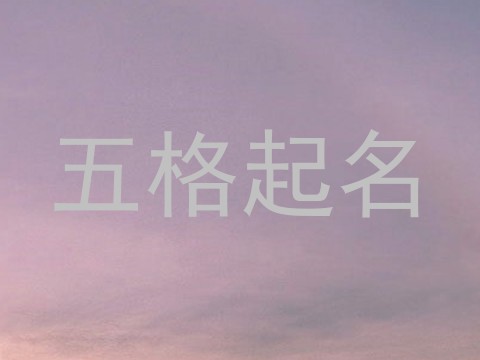 五格起名