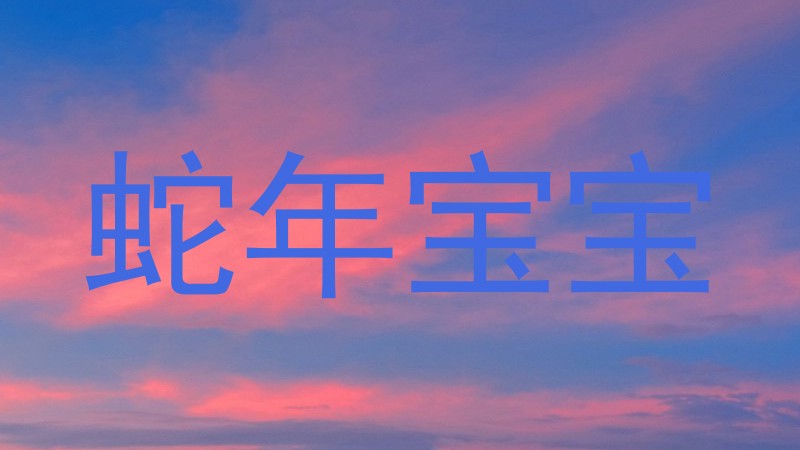 蛇年宝宝