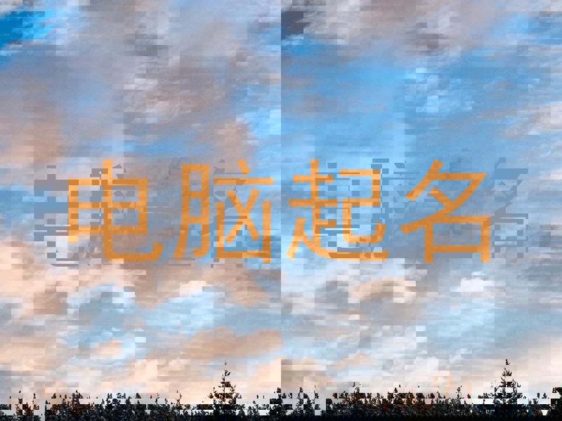 电脑起名