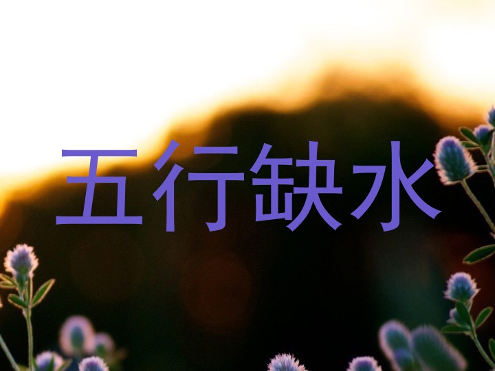 五行缺水