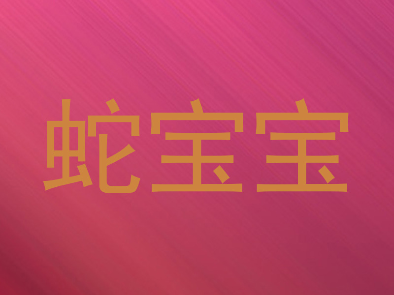 蛇宝宝